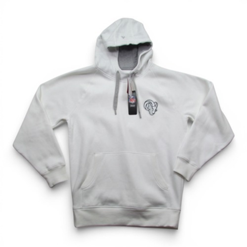 Los Angeles Rams Sweatshirt Mens Medium White NFL Football‎ Antigua Hoodie